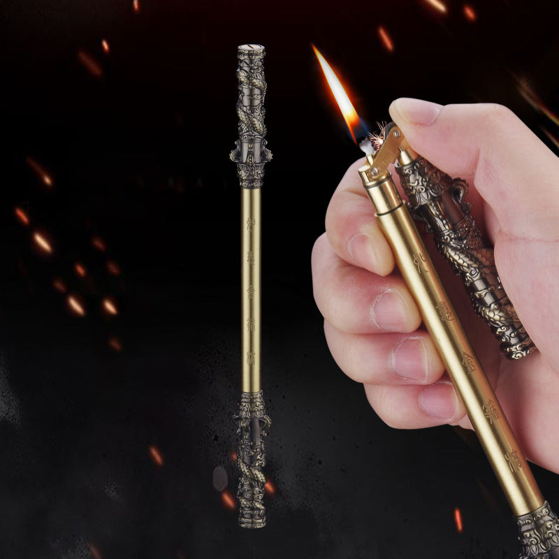 Golden Rod Kerosene Lighter Balance Swivel Stick Dazzle