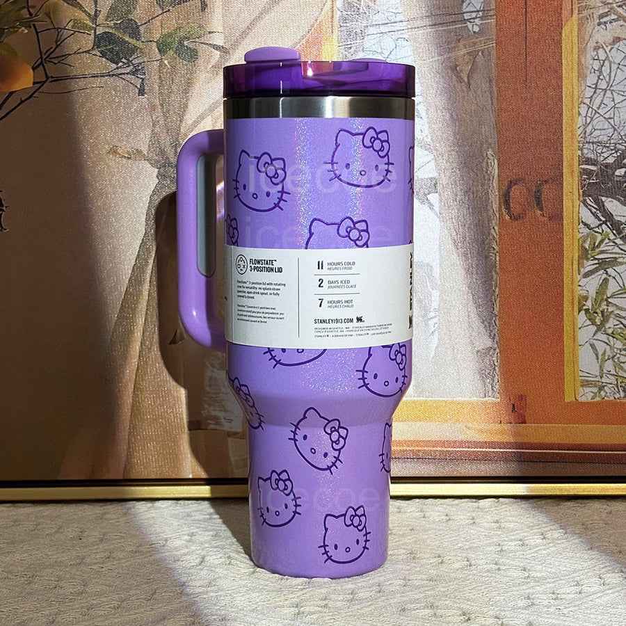 40oz Purple Hello Kitty Tumbler 🚢Free Shipping🚢