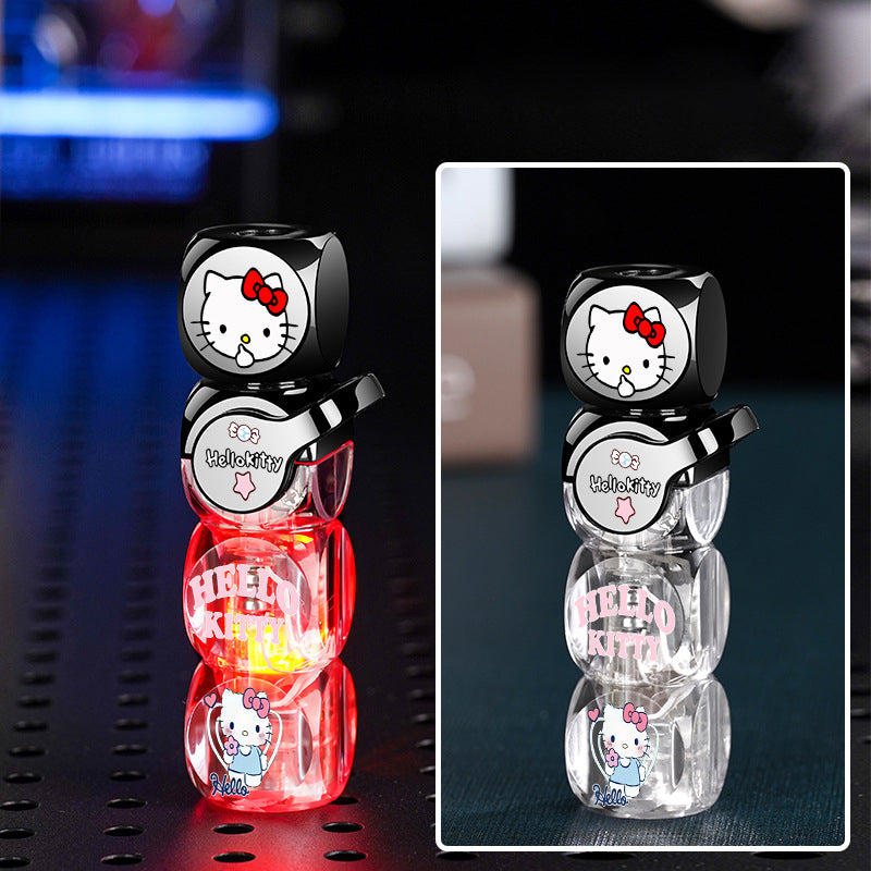 Transparent Dice Windproof Lighter Creative Toy