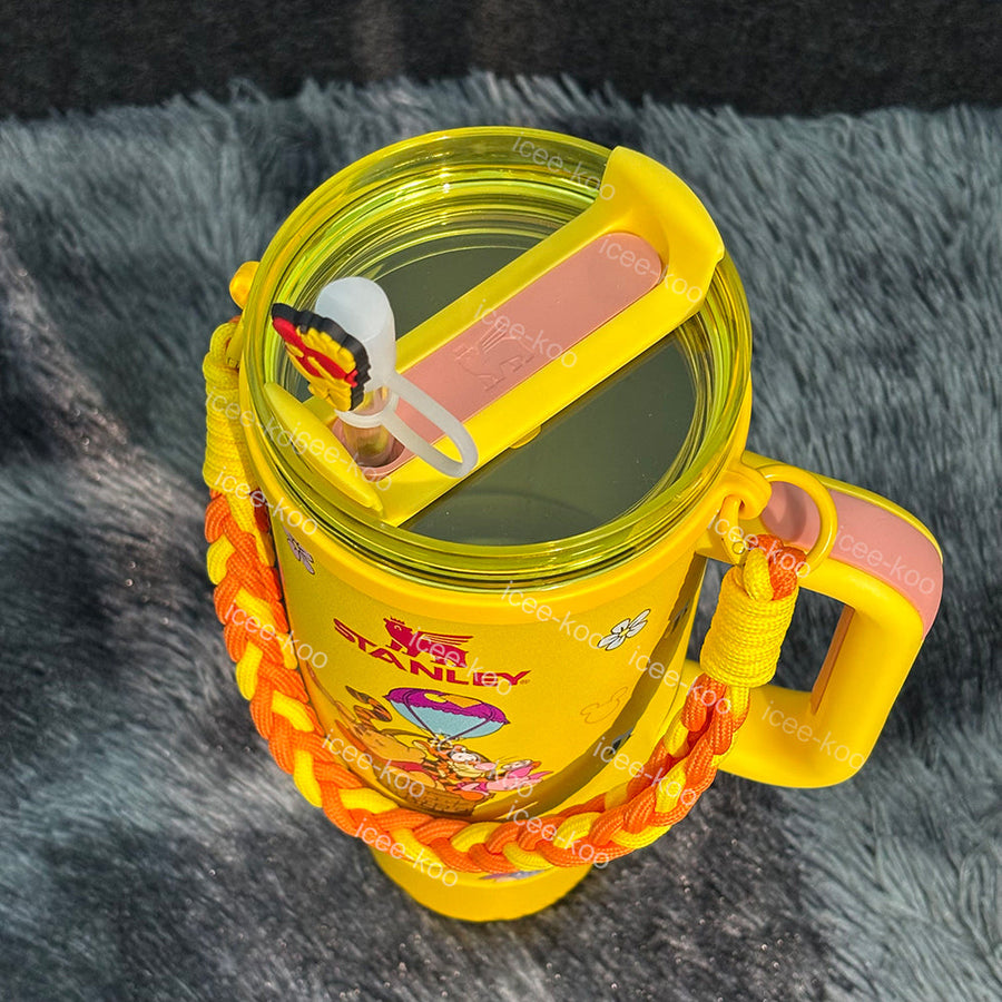 40oz Winnie The Pooh Yellow Tumbler 🚢Free Shipping🚢