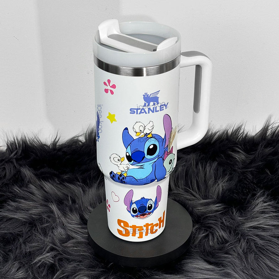 40oz White Duck Stitch Stainless Steel Vacuum Insulated Tumbler 🚢Free Shipping🚢