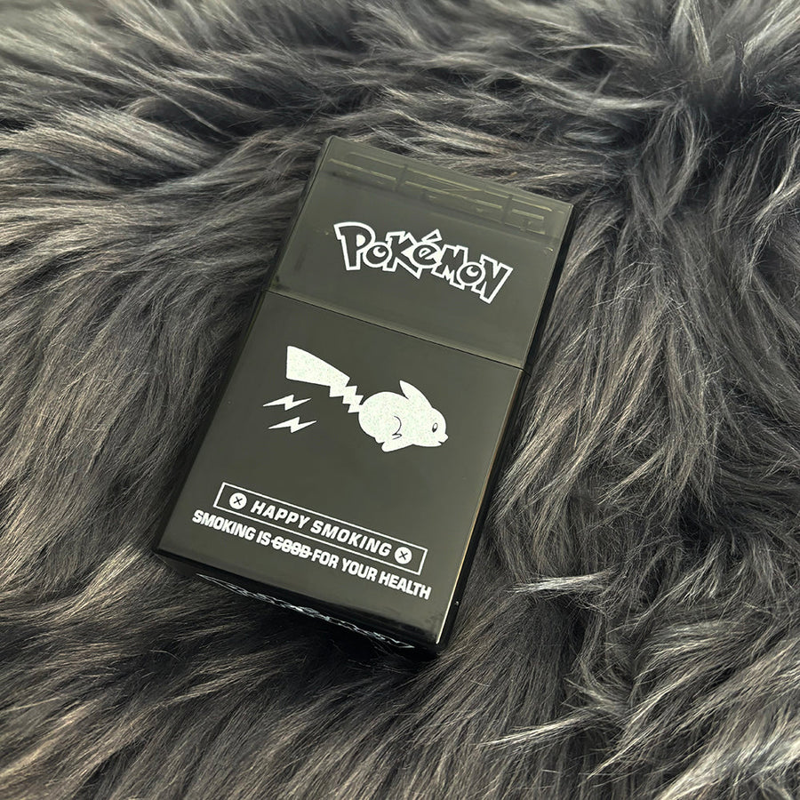 Marlboro case can hold 20 regular size, rechargeable with flash light