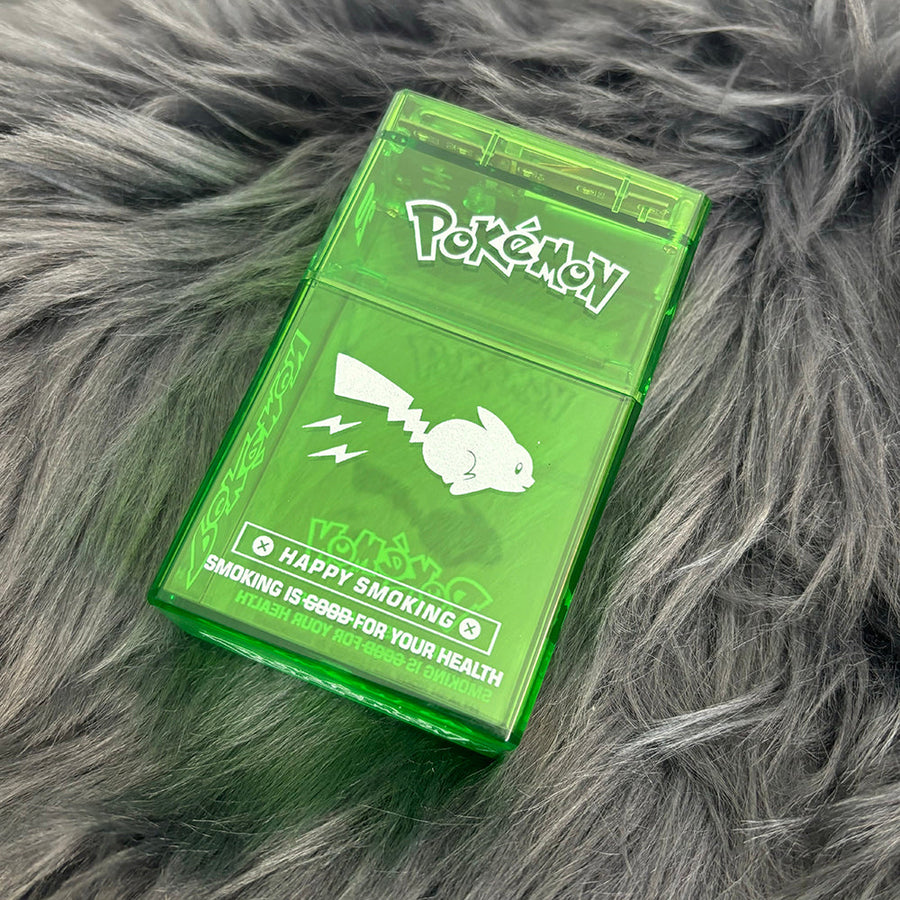 Marlboro case can hold 20 regular size, rechargeable with flash light