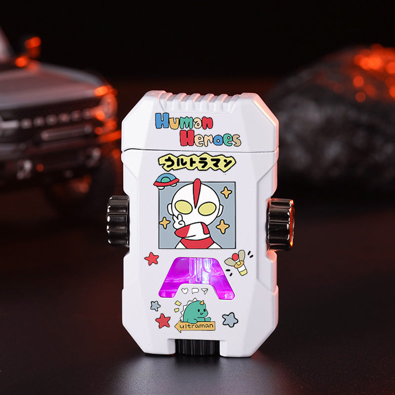 Cartoon Decompression Gyro Lighter Colorful Lights