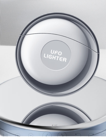 Magnetic suction flying saucer UFO lighter