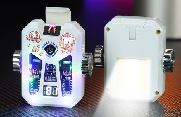 Gyro light charging lighter