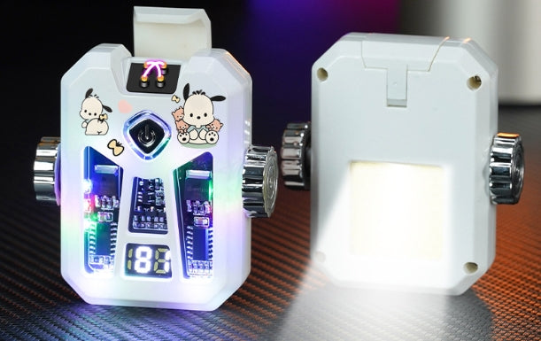 Gyro light charging lighter