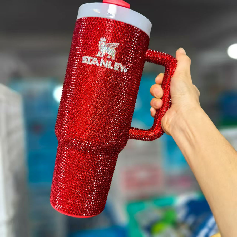 40oz Dr Tumbler Studded With Diamonds 🚢Free Shipping🚢