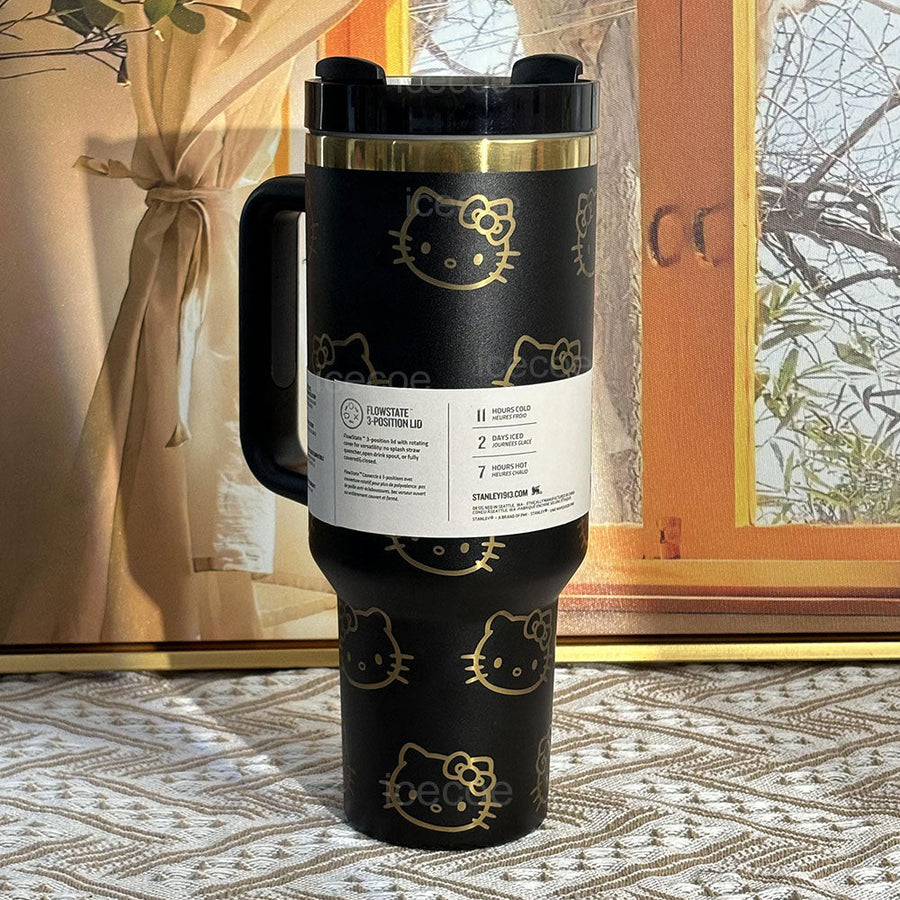 40oz Black Kitty Tumbler 🚢Free Shipping🚢