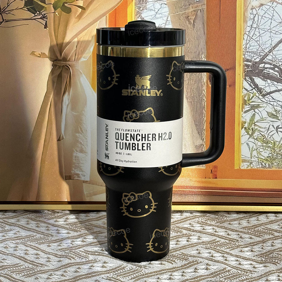 40oz Black Kitty Tumbler 🚢Free Shipping🚢