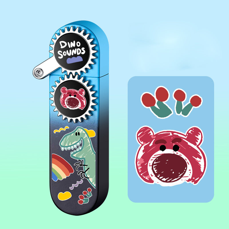 Sanrio cute cartoon lighter, refillable windproof lighter with pink flame