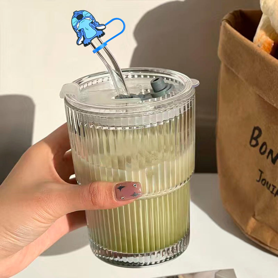 5Pcs Stitch Straw Cover